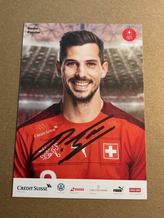 Remo Freuler, Switzerland 🇨🇭FIFA World Cup 2022  hand signed