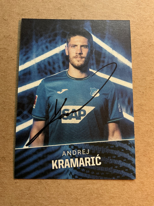 Andrej Kramarić, Croatia 🇭🇷 TSG 1899 Hoffenheim 2021/22 hand signed