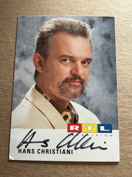 Hans Christiani, Germany 🇩🇪 Actor hand signed