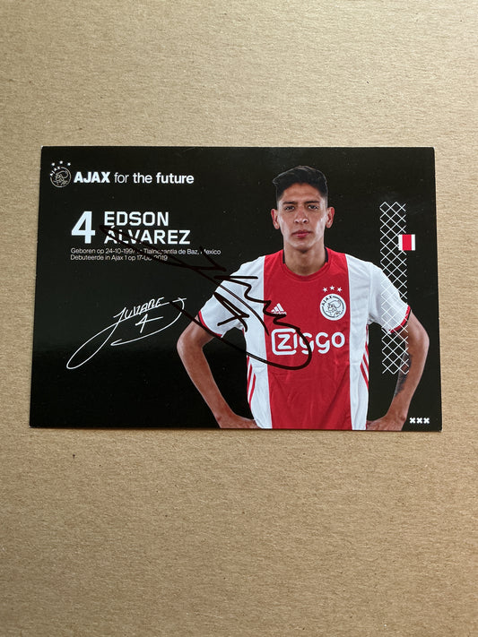 Édson Alvarez, Mexico 🇲🇽 Ajax Amsterdam 2019/20 hand signed