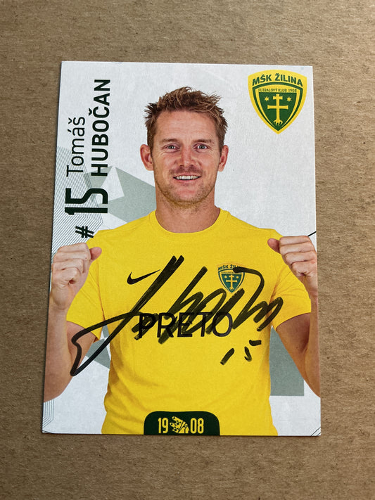 Tomáš Hubočan, Slovakia 🇸🇰 MŠK Žilina 2023/24 hand signed