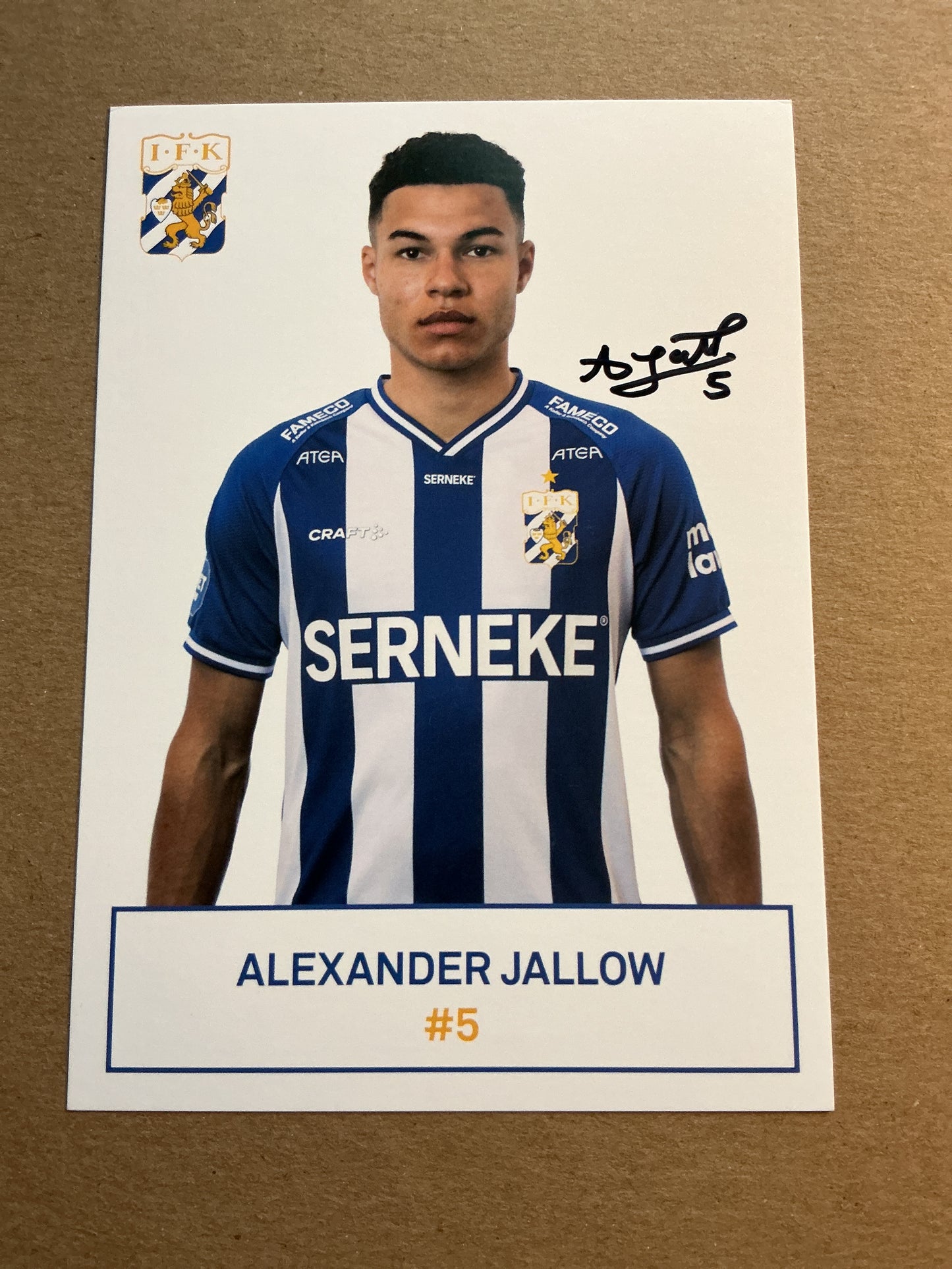 Alexander Jallow, Sweden 🇸🇪 IFK Göteborg 2021/22 hand signed