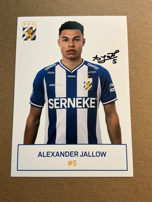 Alexander Jallow, Sweden 🇸🇪 IFK Göteborg 2021/22 hand signed