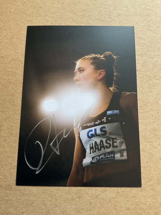 Rebekka Haase, Germany 🇩🇪 Athletics Summer Olympics 2024 hand signed