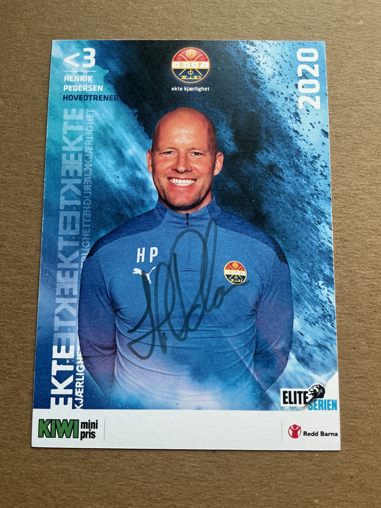 Henrik Pedersen, Denmark 🇩🇰 Strømsgodset IF 2020/21 hand signed