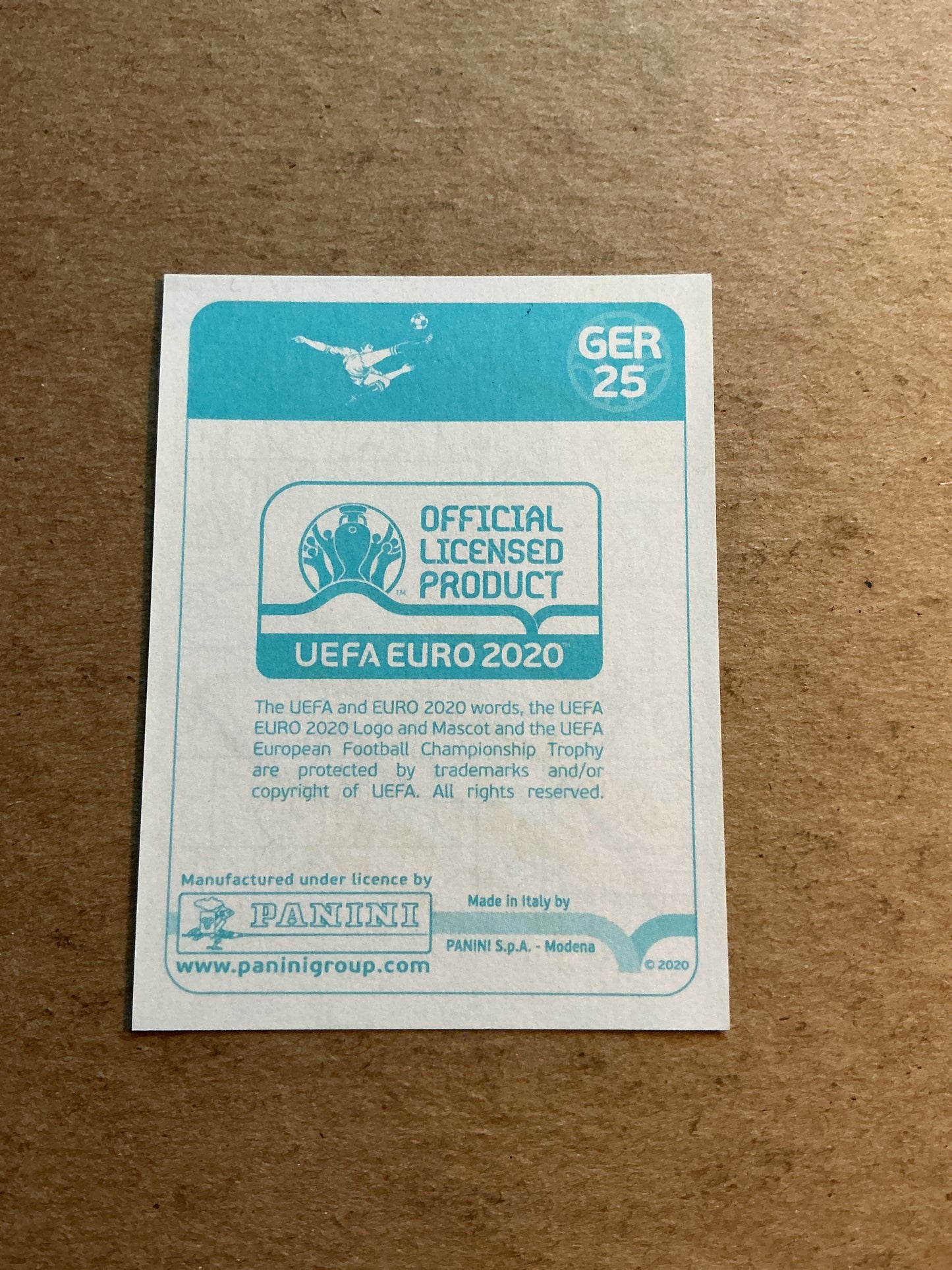 Leroy Sané, Germany 🇩🇪 UEFA Euro 2020 Panini hand signed