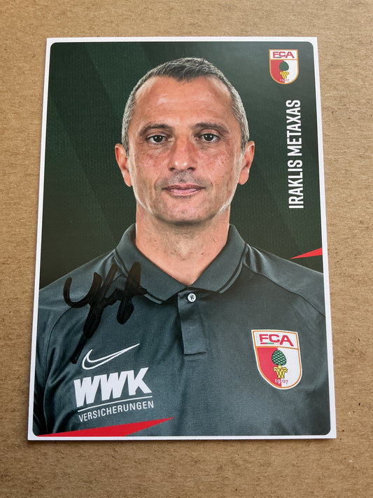 Iraklis Metaxas, Greece 🇬🇷 FC Augsburg 2020/21 hand signed
