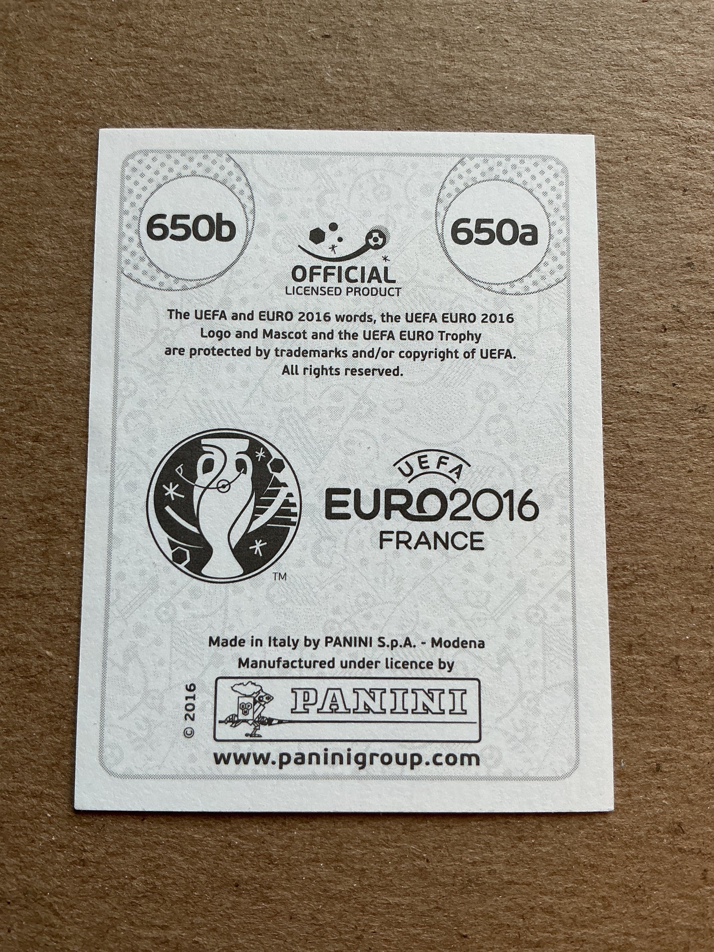 Florian Klein, Austria 🇦🇹 UEFA Euro 2016 Panini hand signed
