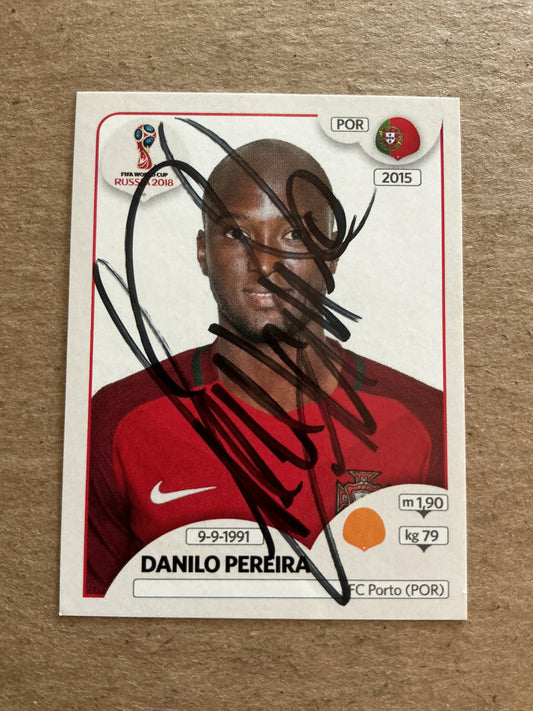 Danilo Perreira, Portugal 🇵🇹 FIFA World Cup 2018 Panini hand signed