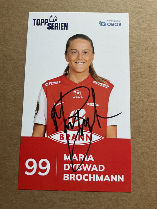 Maria  Brochmann, Norway 🇳🇴 SK Brann 2023/24 hand signed
