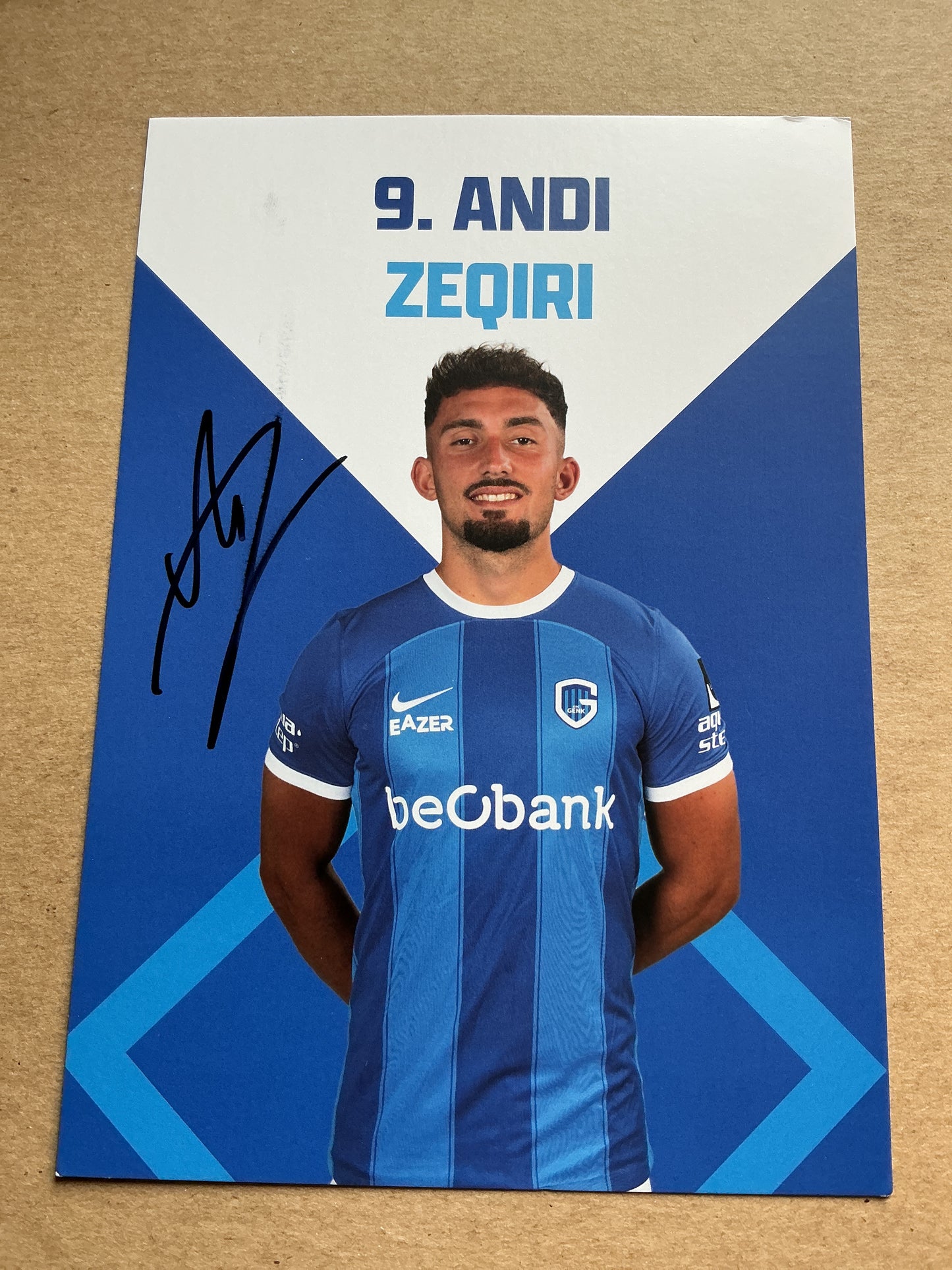 Andi Zeqiri, Switzerland 🇨🇭 KRC Genk 2023/24 hand signed