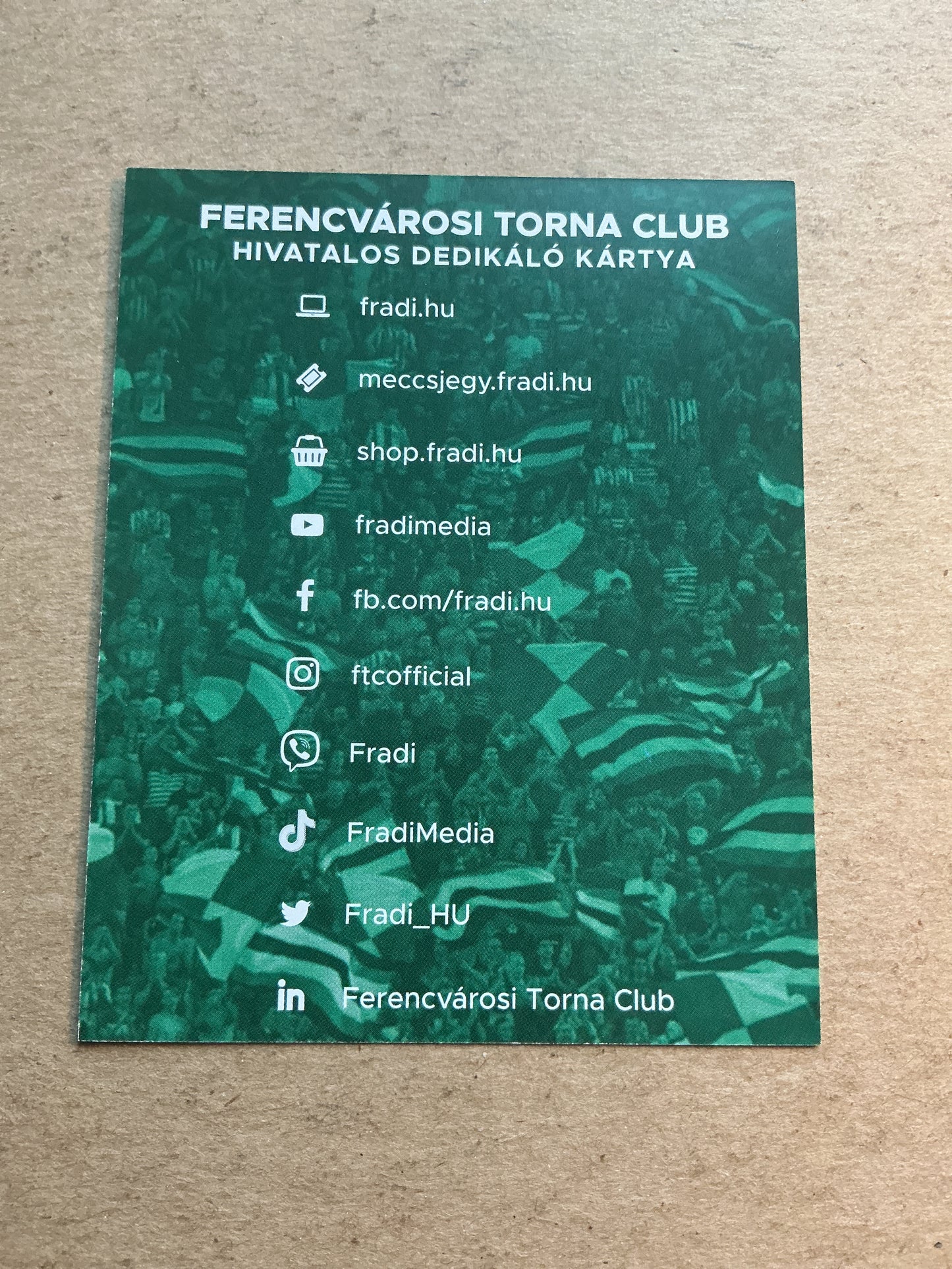 Stjepan Lončar, Bosnia 🇧🇦 Ferencvaros TC 2021/22 hand signed