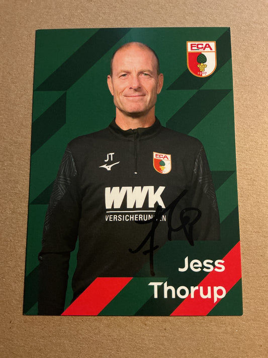 Jess Thorup, Denmark 🇩🇰 FC Augsburg 2023/24 hand signed