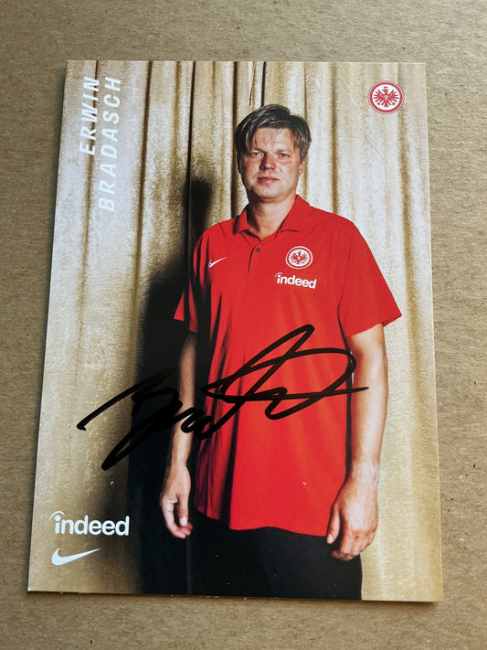 Erwin Bradasch, Germany 🇩🇪 Eintracht Frankfurt 2023/24 hand signed