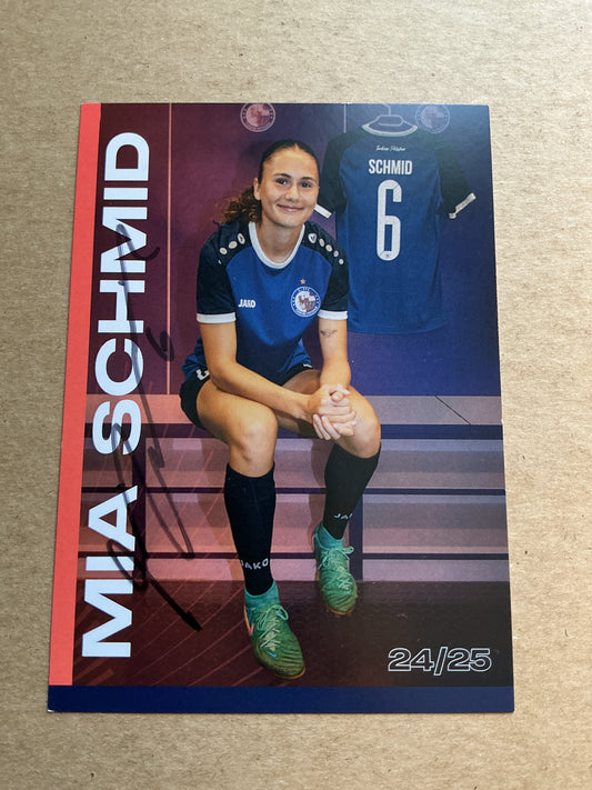 Mia Schmid, Switzerland 🇨🇭 1.FFC Turbine Potsdam 2024/25 hand signed