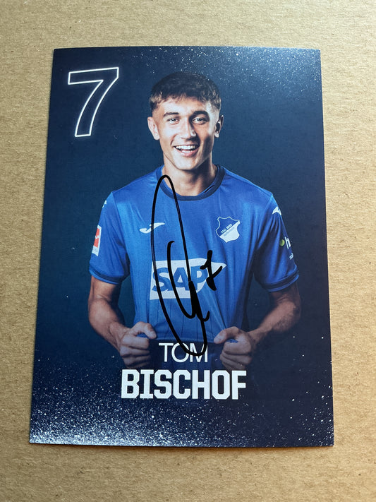 Tom Bischof, Germany 🇩🇪 TSG 1899 Hoffenheim 2024/25 hand signed