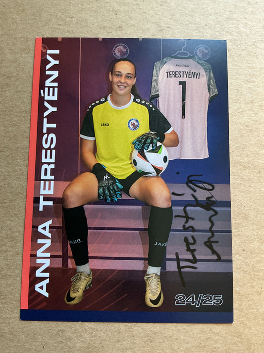 Anna Terestyeni, Hungary 🇭🇺 1.FFC Turbine Potsdam 2024/25 hand signed