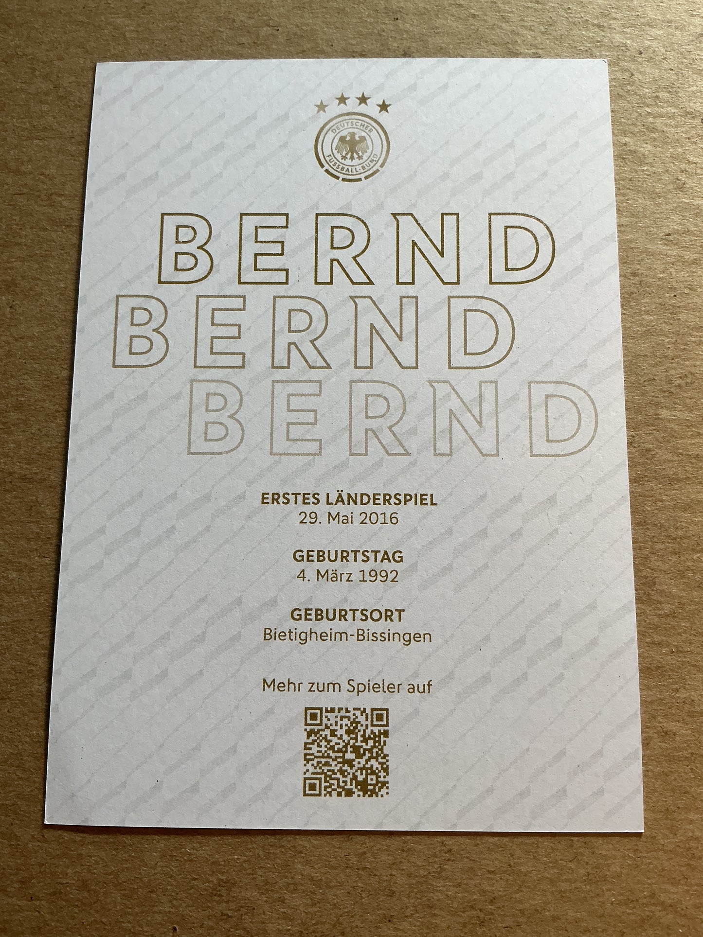 Bernd Leno, Germany 🇩🇪 FIFA World Cup 2022 hand signed