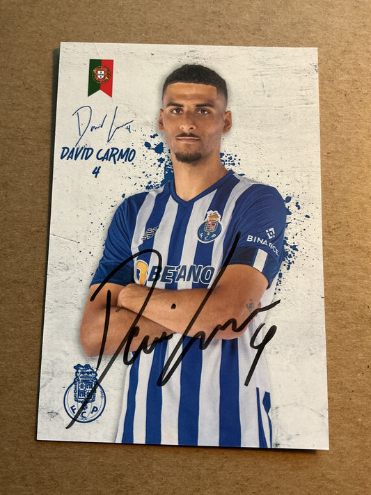 David Carmo, Portugal 🇵🇹 FC Porto 2022/23 hand signed