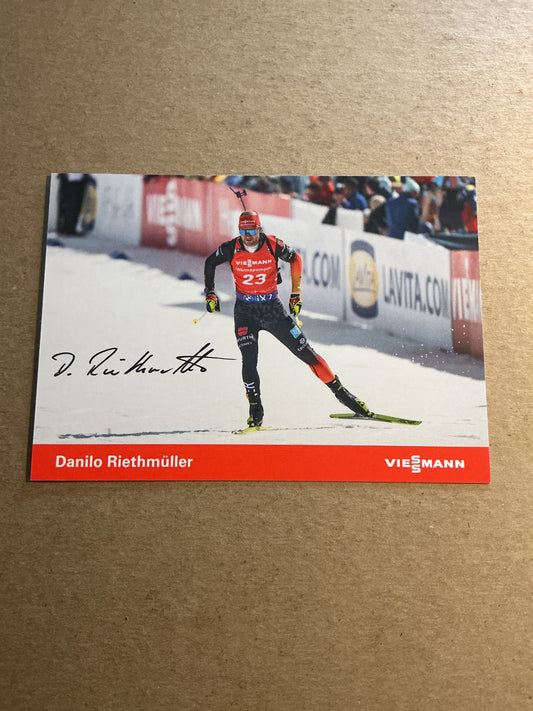 Danilo Riethmüller, Germany 🇩🇪 Biathlon Winter Sports 2024/25 hand signed