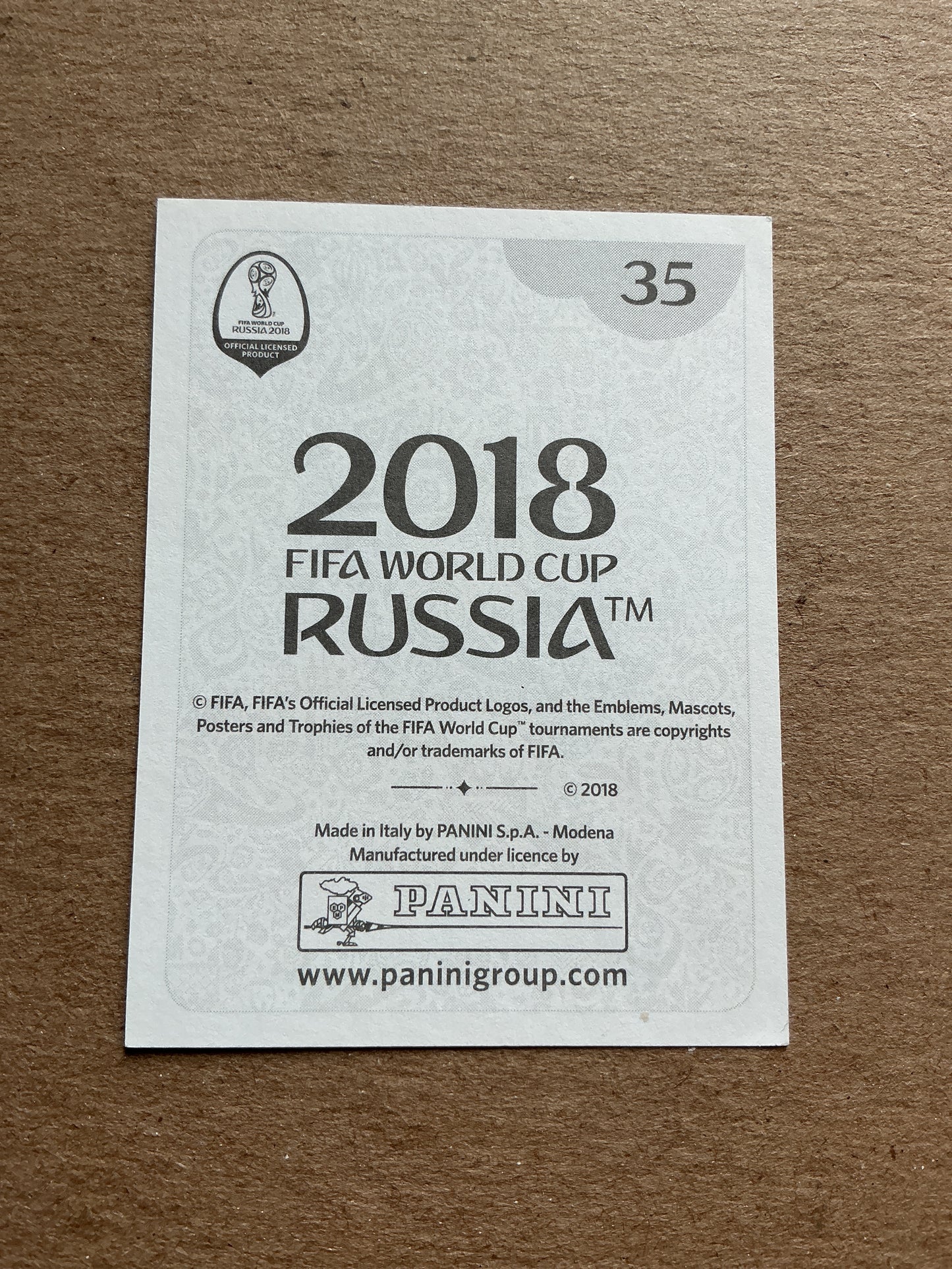 Igor Smolnikov, Russia 🇷🇺 FIFA World Cup 2018 Panini hand signed