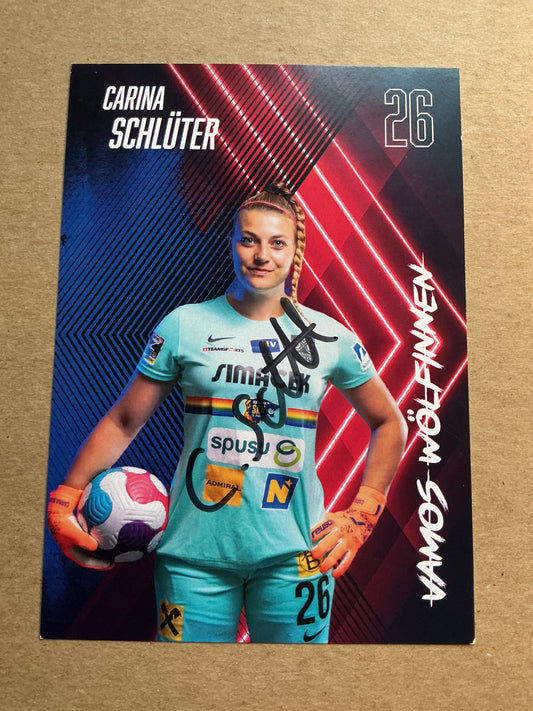 Carina Schlüter, Germany 🇩🇪 SKN St.Pölten 2022/23 hand signed
