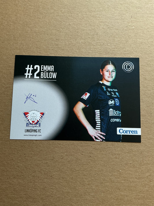 Emma Bülow, Sweden 🇸🇪 Linköping FC 2021/22 hand signed