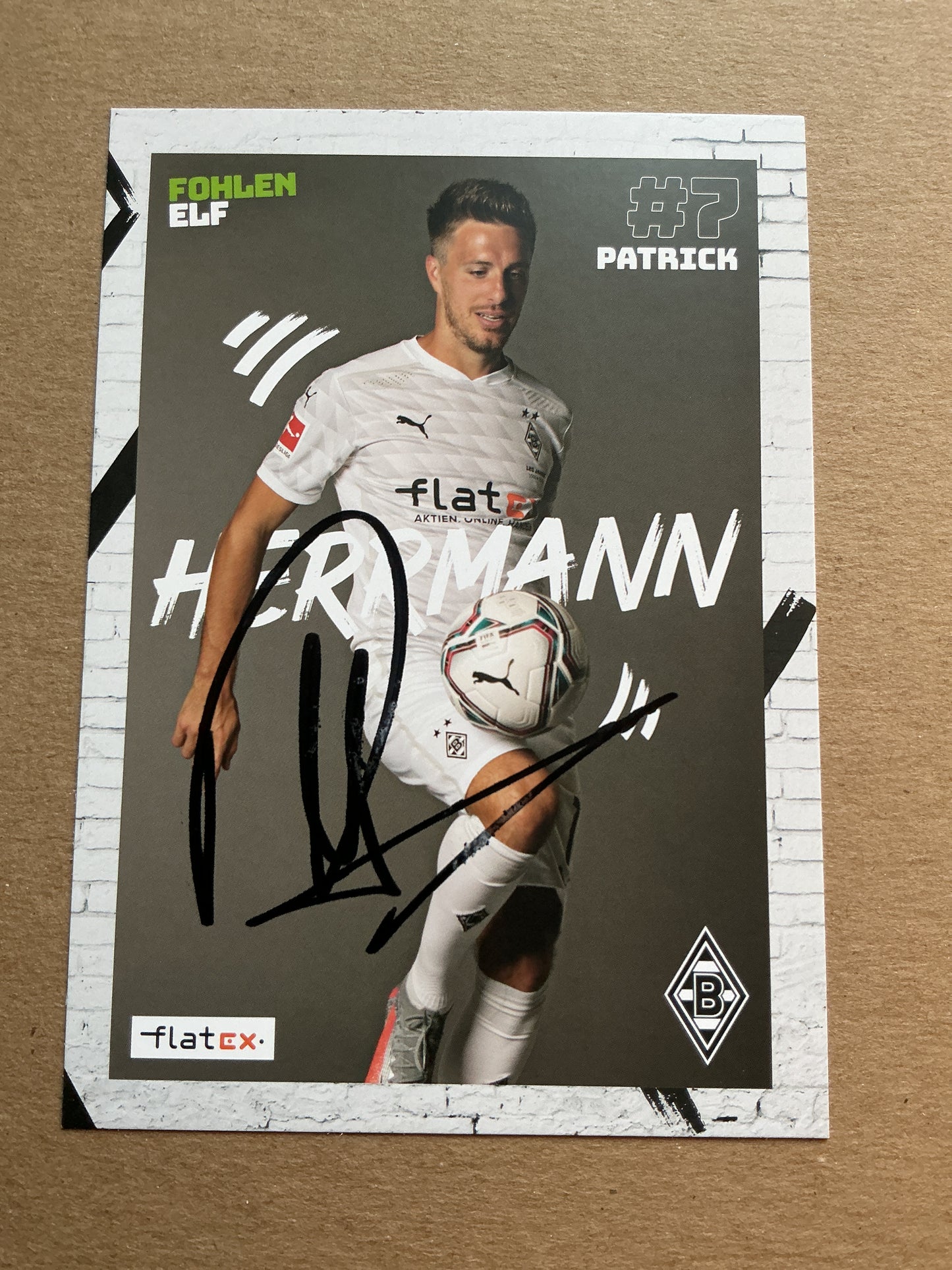 Patrick Herrmann, Germany 🇩🇪 Borussia Mönchengladbach 2020/21 hand signed
