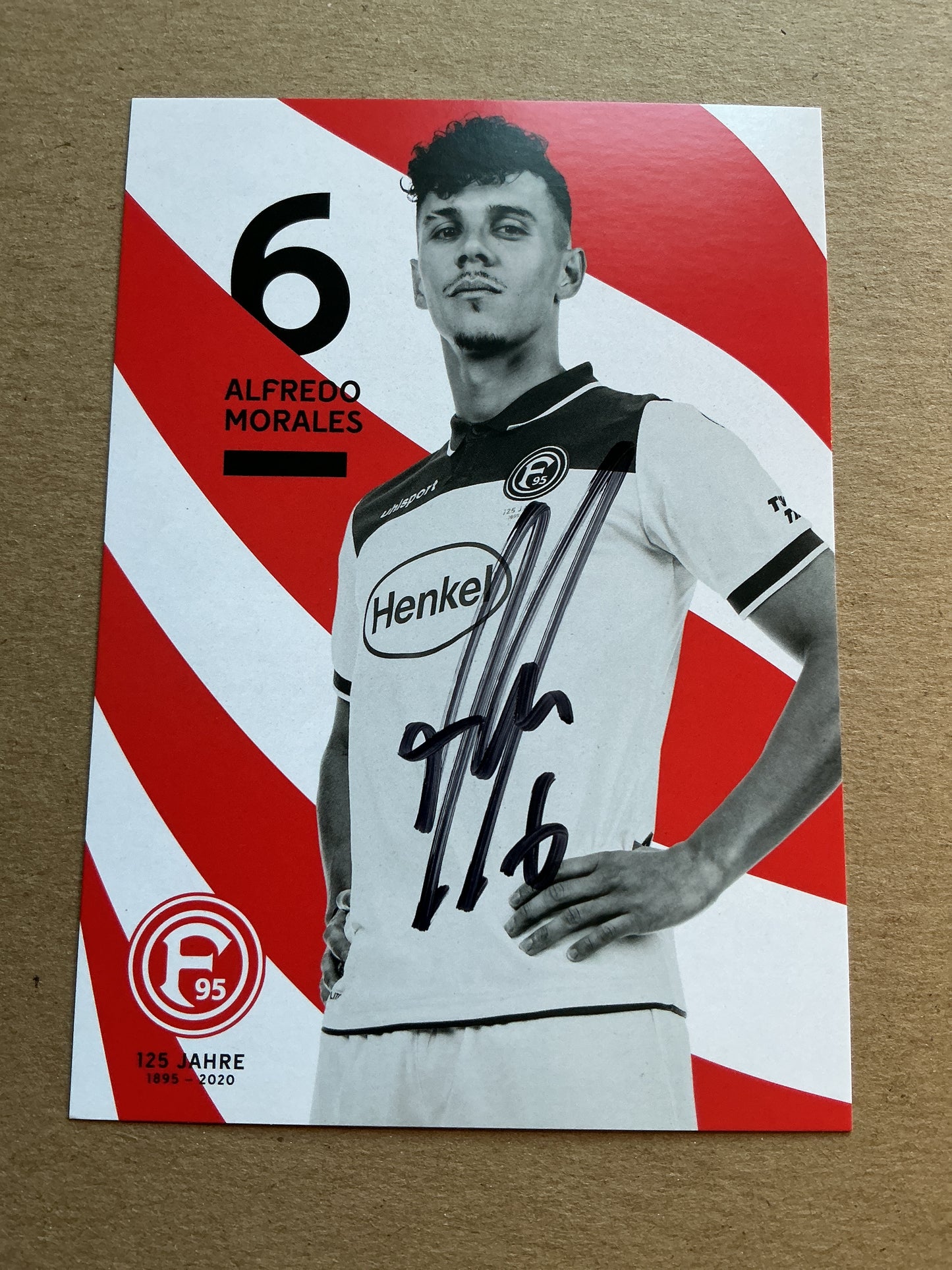 Alfredo Morales, USA 🇺🇸 Fortuna Düsseldorf 2019/20 hand signed