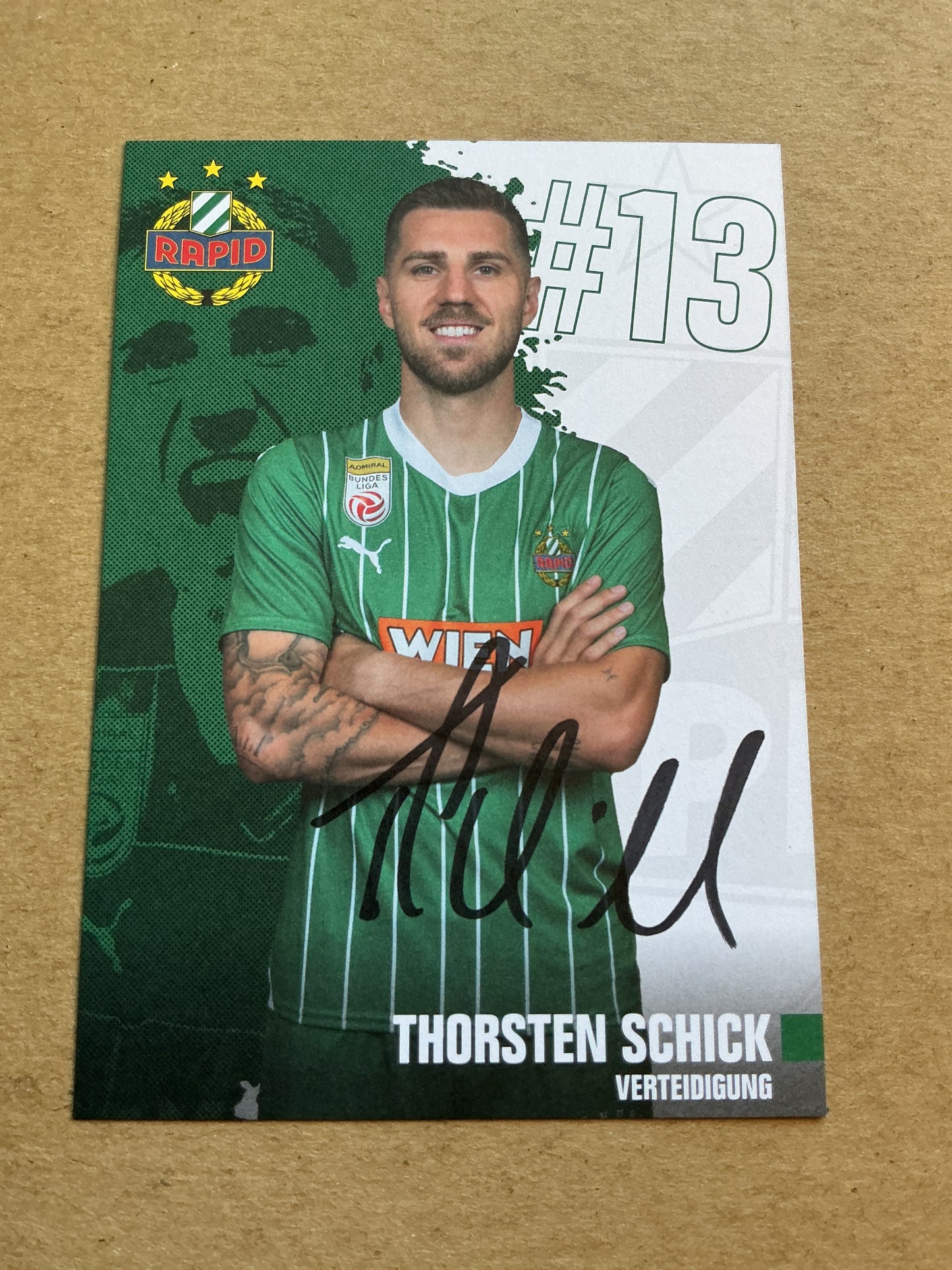 Thorsten Schick, Austria 🇦🇹 SK Rapid Wien 2023/24 hand signed