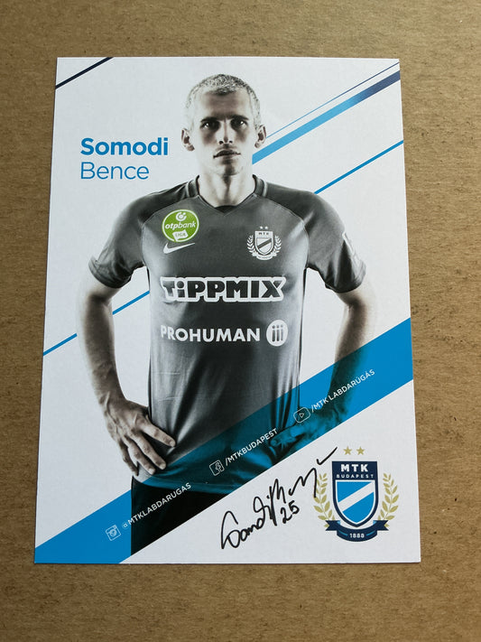 Bence Somodi, Hungary 🇭🇺 MTK Budapest 2020/21 hand signed