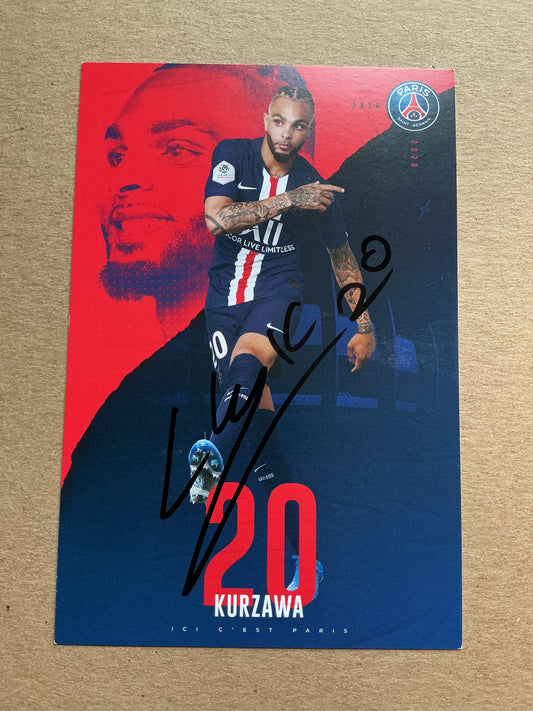Layvin Kurzawa, France 🇫🇷 Paris Saint-Germain 2019/20 hand signed
