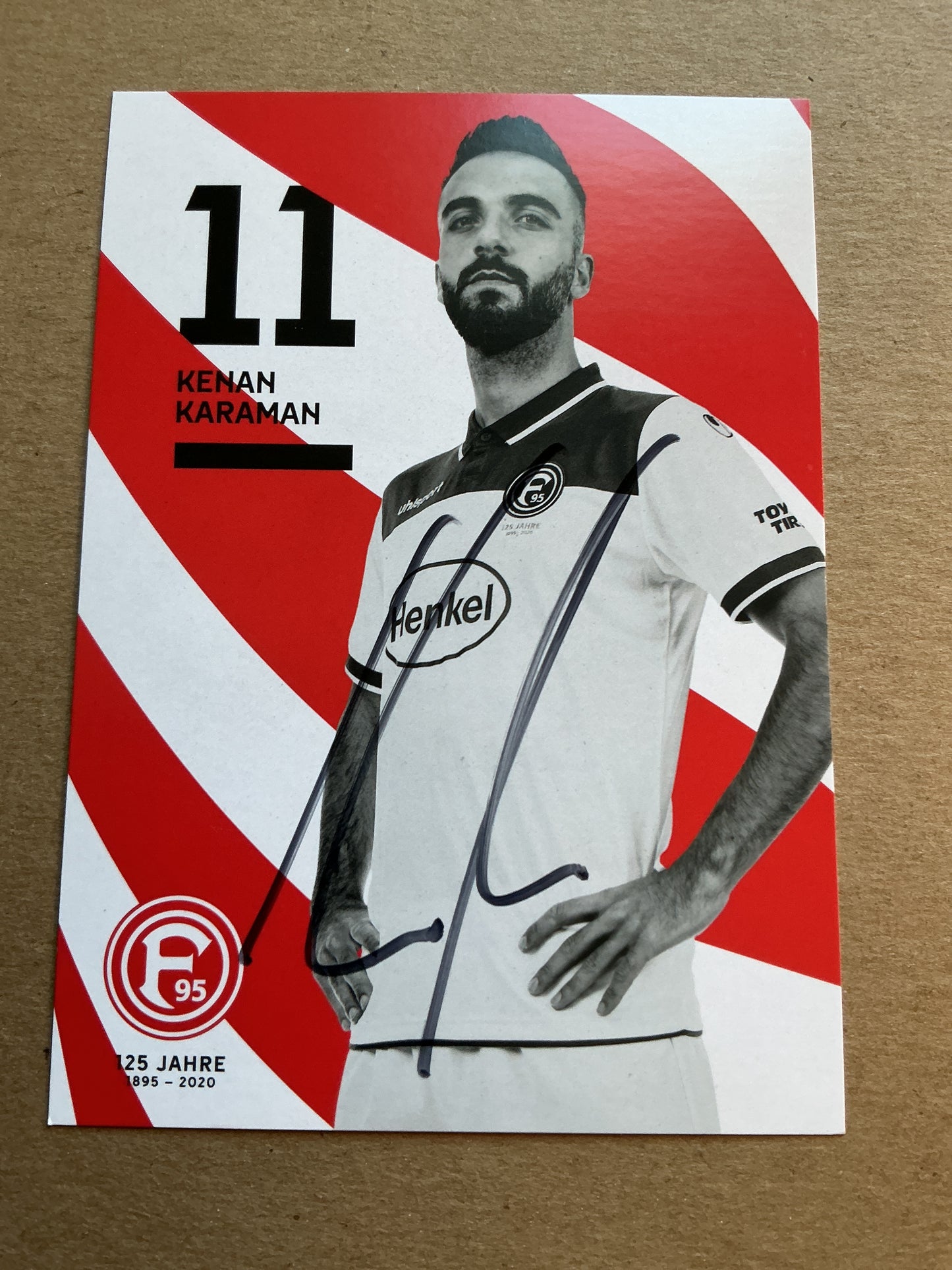 Kenan Karaman, Türkiye 🇹🇷 Fortuna Düsseldorf 2019/20 hand signed