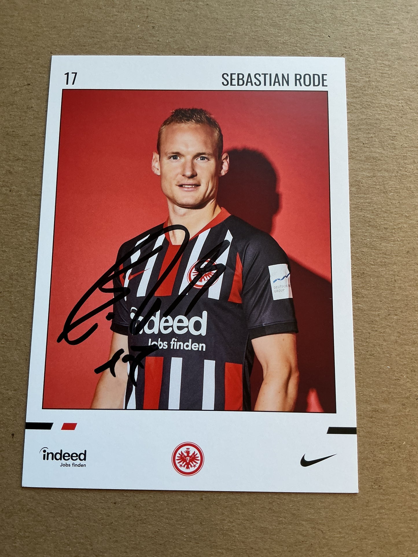 Sebastian Rode, Germany 🇩🇪 Eintracht Frankfurt 2019/20 hand signed