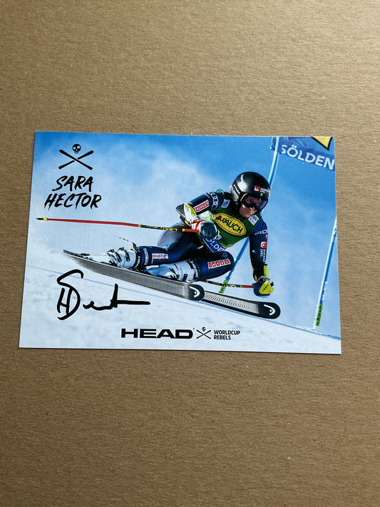 Sara Hector, Sweden 🇸🇪 Alpine Winter Sports 2024/25 hand signed