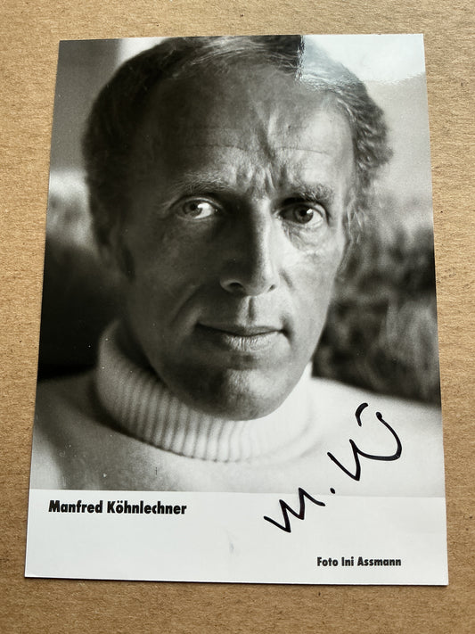 Manfred Köhnlechner, Germany 🇩🇪 Manager Bertelsmann hand signed