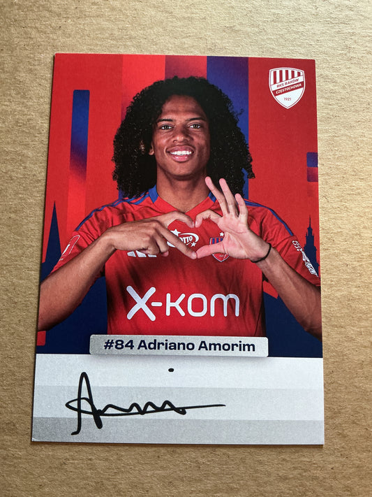 Adriano Amorim, Brazil 🇧🇷 Rakow Czestochowa 2024/25 hand signed
