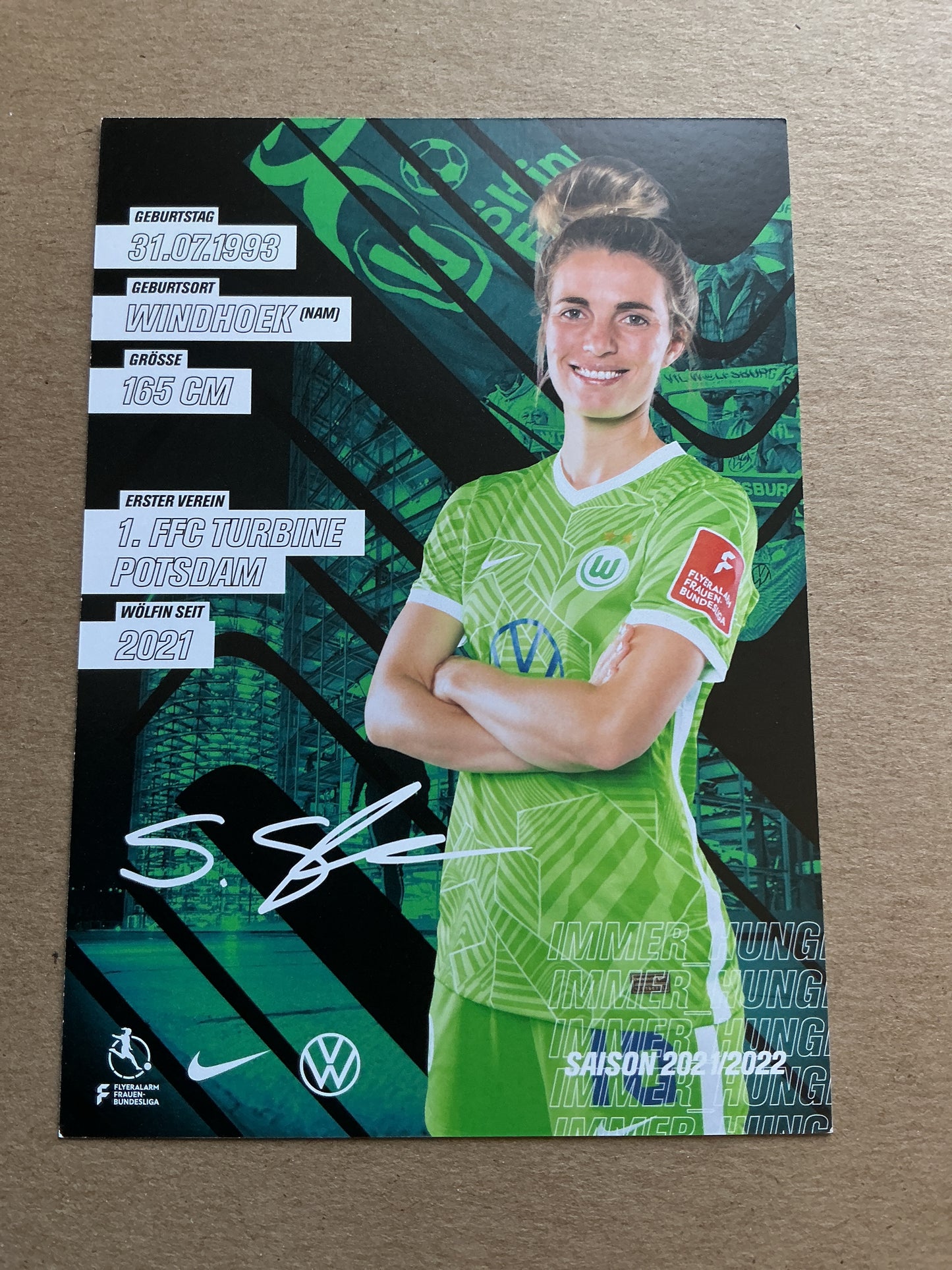 Sandra Starke, Germany 🇩🇪 VfL Wolfsburg 2021/22 hand signed