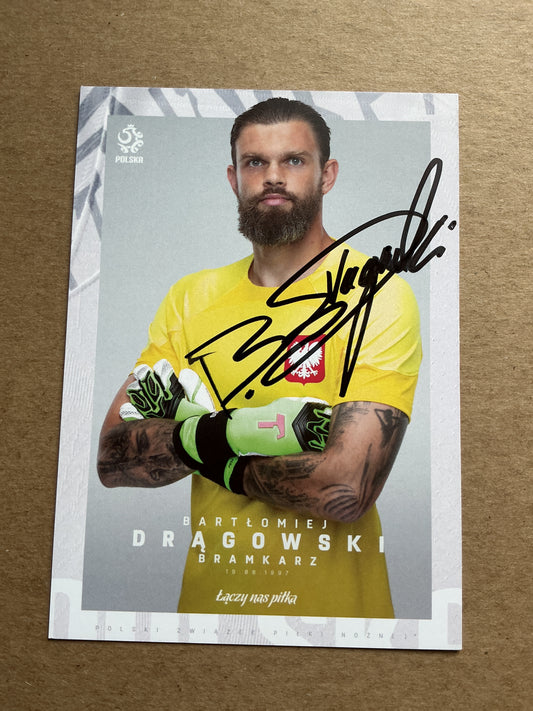 Bartlomiej Dragowski, Poland 🇵🇱 FIFA World Cup 2022 ACF Fiorentina hand signed