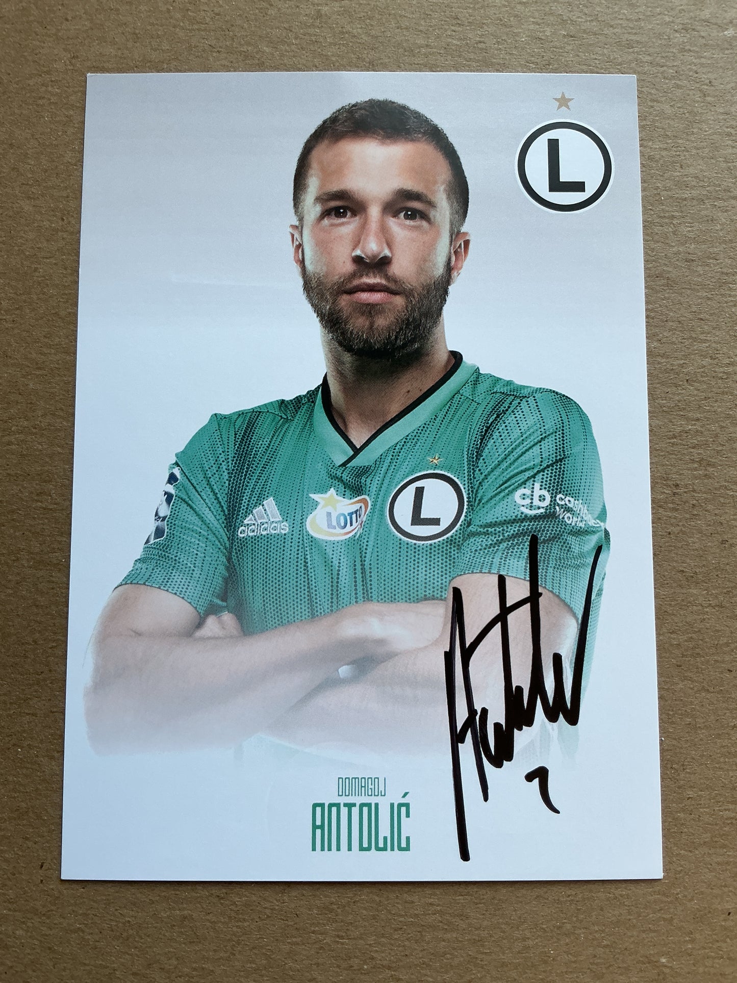 Domagoj Antolić, Croatia 🇭🇷 Legia Warszawa 2019/20 hand signed