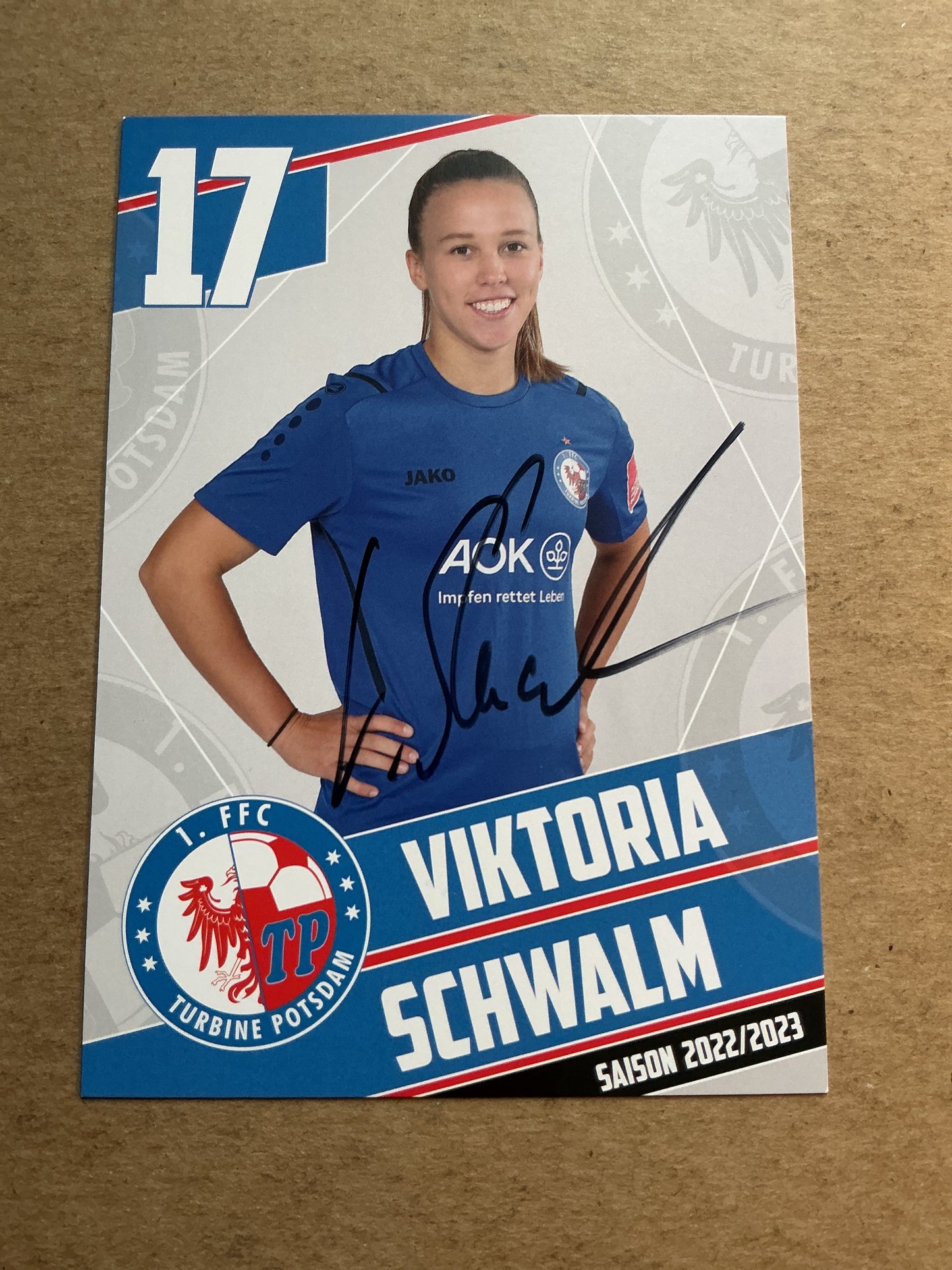 Viktoria Schwalm, Germany 🇩🇪 Turbine Potsdam 2022/23 hand signed