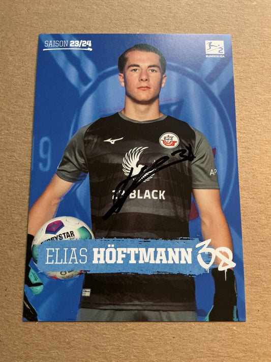Elias Höftmann, Germany 🇩🇪 Hansa Rostock 2023/24 hand signed