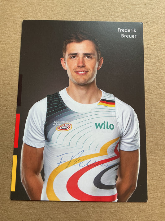 Frederik Breuer, Germany 🇩🇪 Rowing Summer Olympics 2024 hand signed