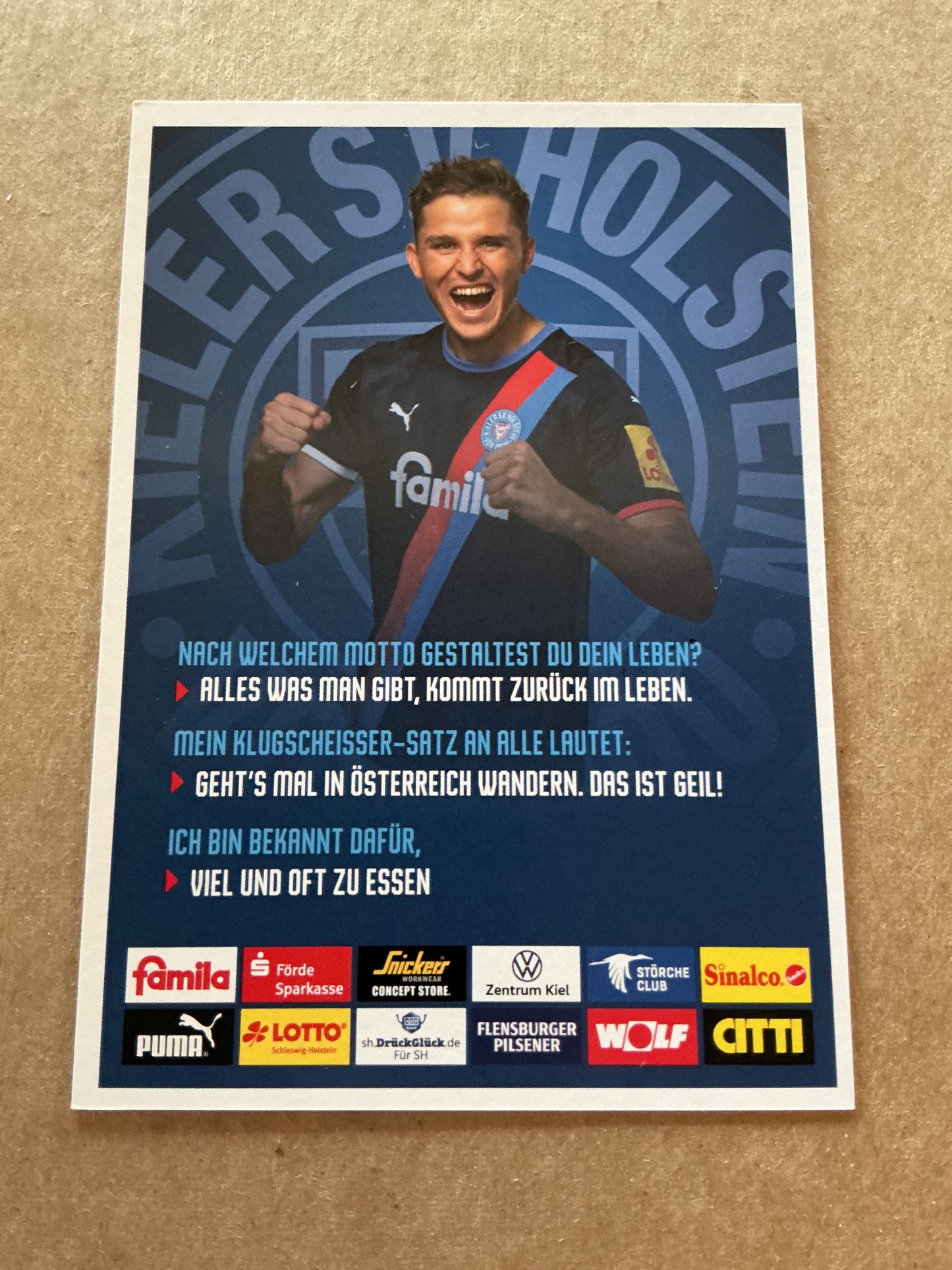 Benedikt Pichler, Austria 🇦🇹 Holstein Kiel 2021/22 hand signed