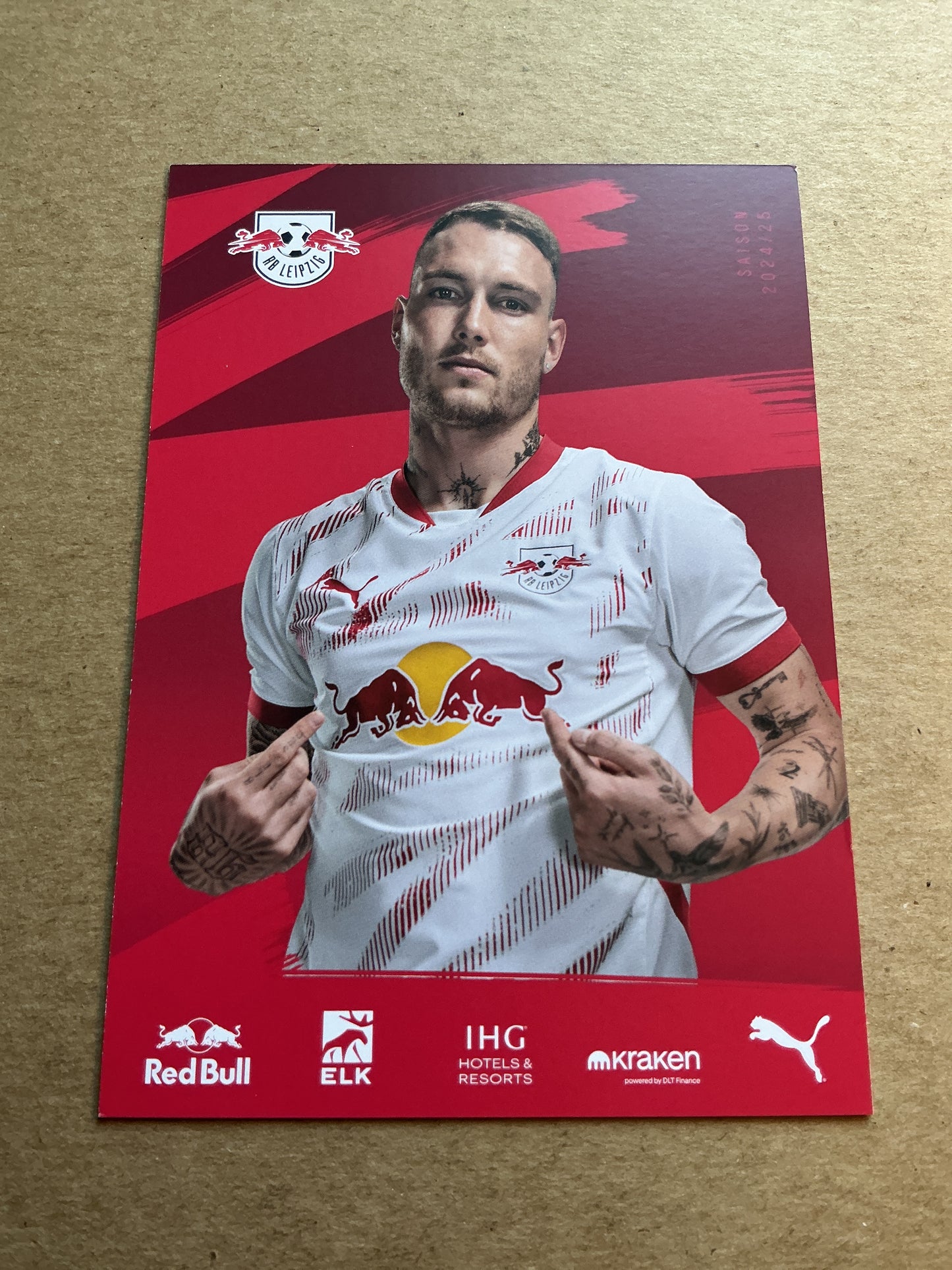 David Raum, Germany 🇩🇪 RB Leipzig 2024/25 hand signed