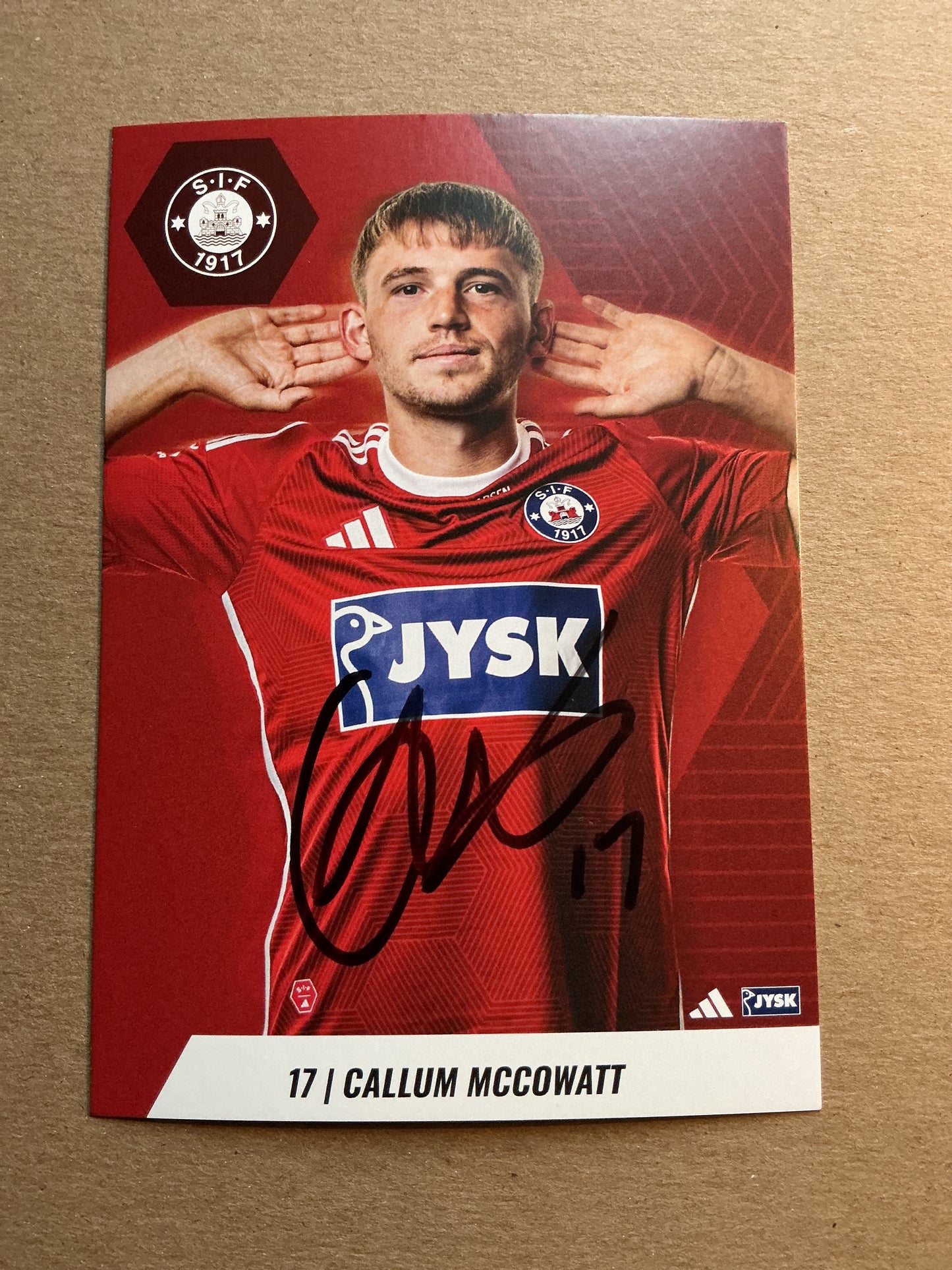 Callum McCowatt, New Zealand 🇳🇿 Silkeborg IF 2025/26 hand signed