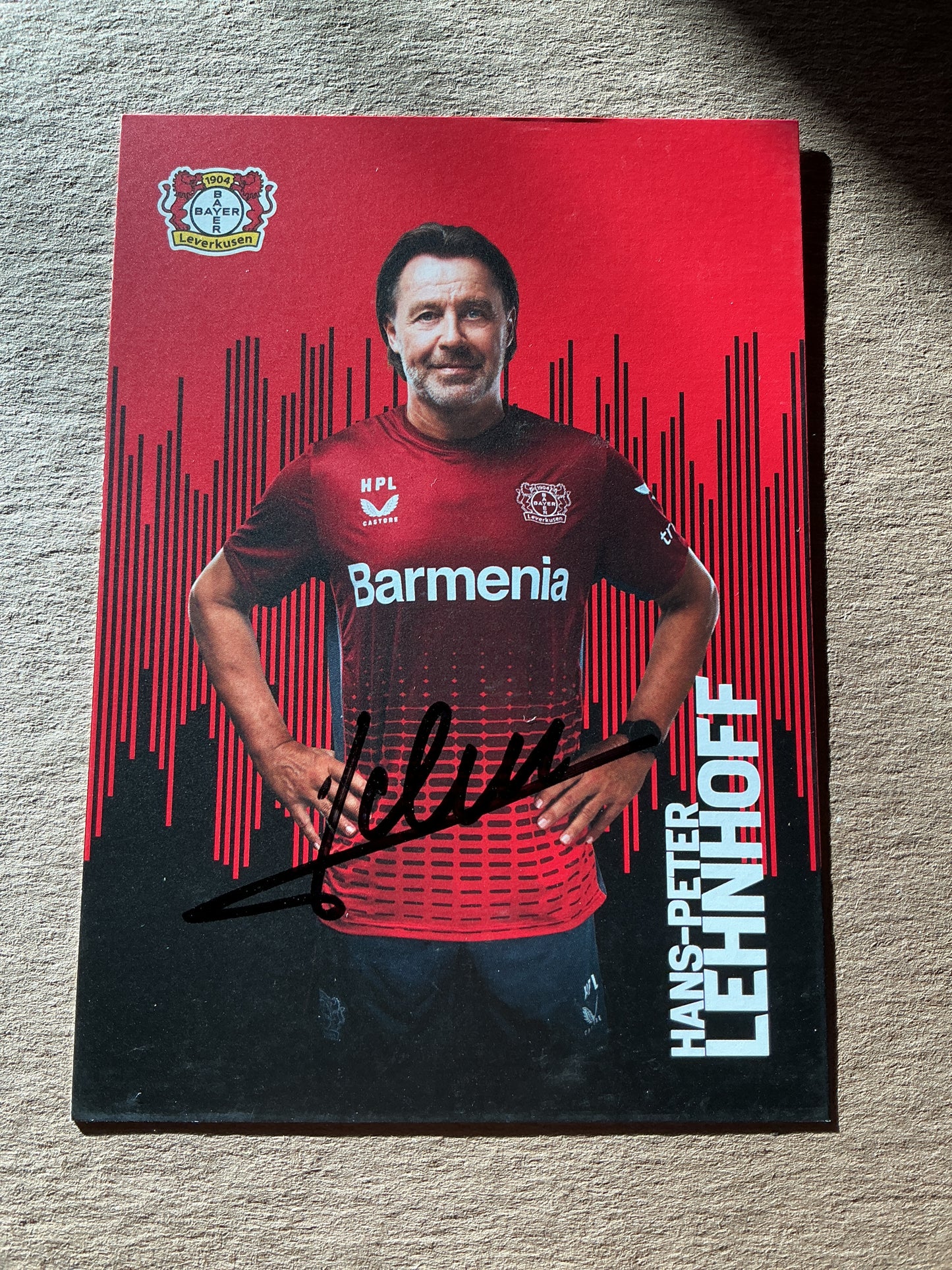 Hans-Peter Lehnhoff, Germany 🇩🇪 Bayer 04 Leverkusen 2022/23 hand signed