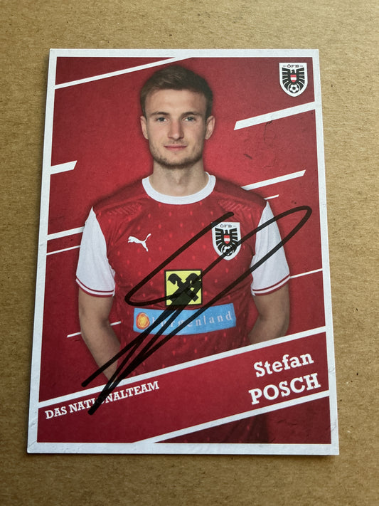 Stefan Posch, Austria 🇦🇹 2021 hand signed