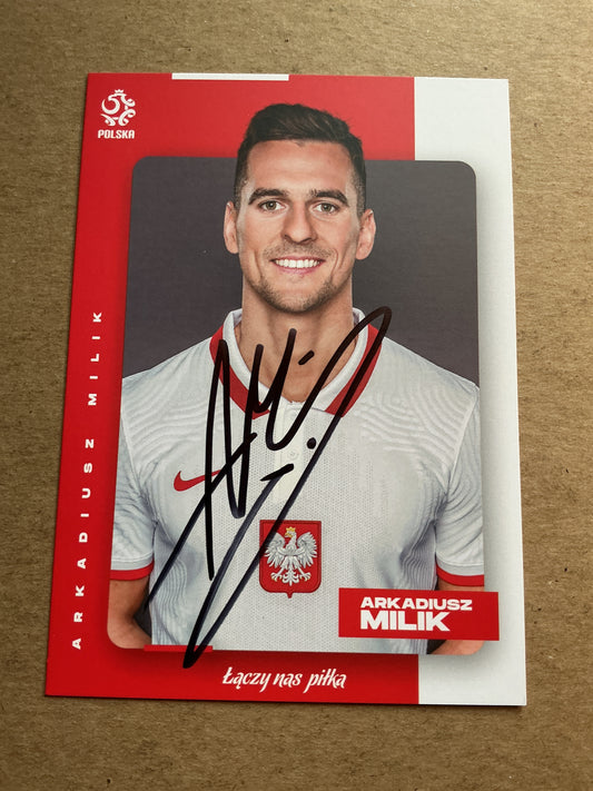 Arkadiusz Milik, Poland 🇵🇱 UEFA Euro Cup 2020 hand signed