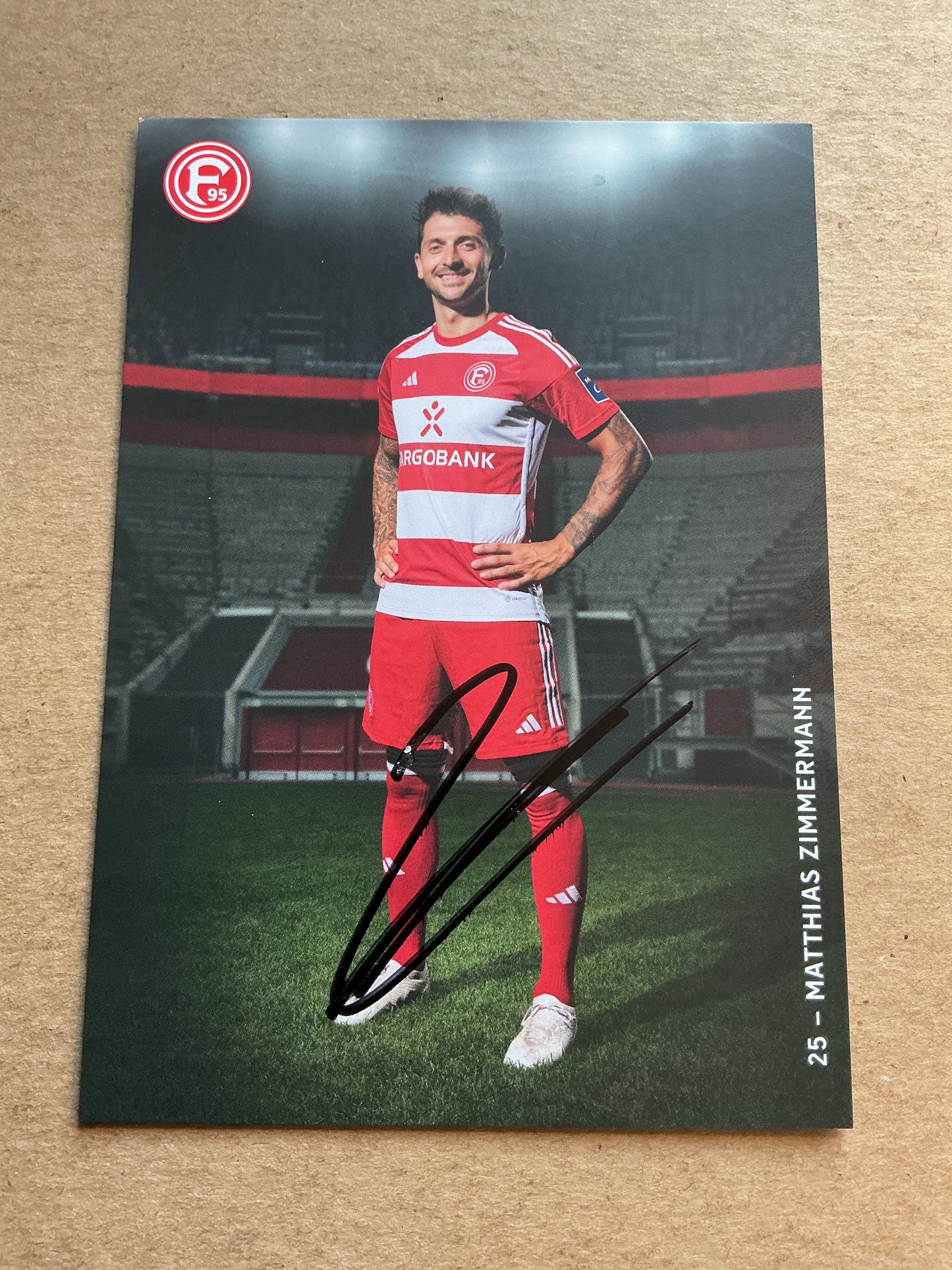 Matthias Zimmermann, Germany 🇩🇪 Fortuna Düsseldorf 2023/24 hand signed